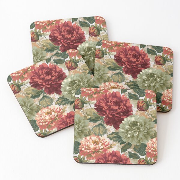 Item preview, Charming Dahlias Floral  - Retro Flower Floral  - Gift Ideas For Mom designed and sold by RoyalStarsPatts.