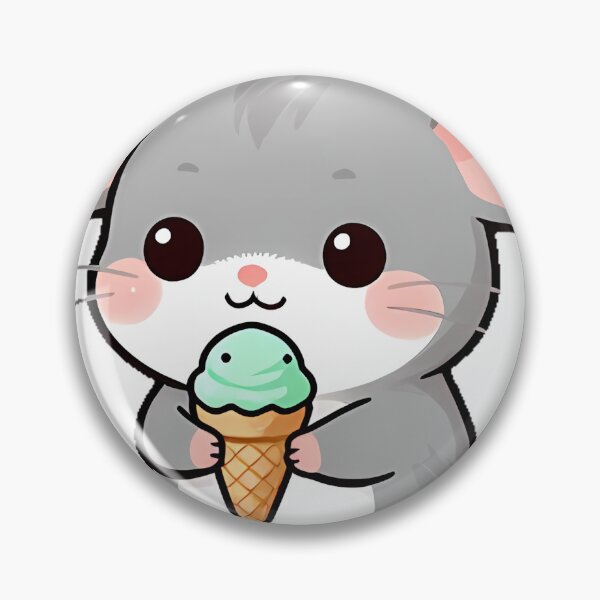 Item preview, Cute Mouse with Mini Ice Cream Cone designed and sold by pumsquare.