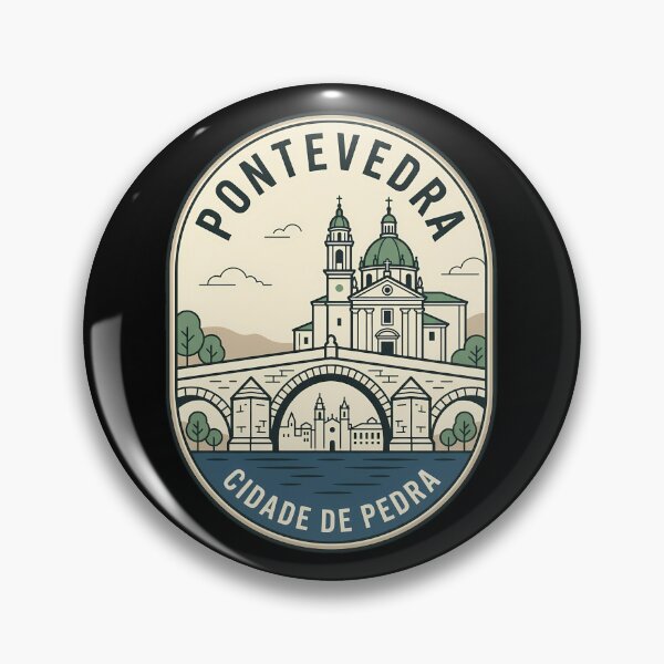 Item preview, Pontevedra Spain City of Stone Vintage Travel Emblem designed and sold by k3rstman1.
