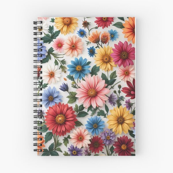 Item preview, fabric design with colorful flowers designed and sold by karlosss.