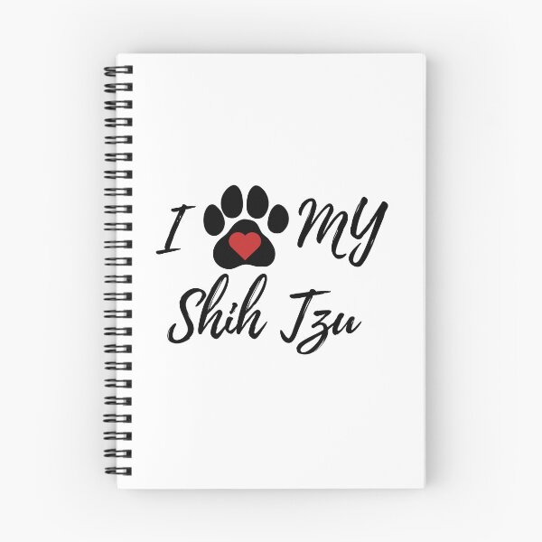 Item preview, I Love My Shih Tzu – Cute Dog Mom Paw Print Shirt T-Shirt designed and sold by PawsAndPallette .