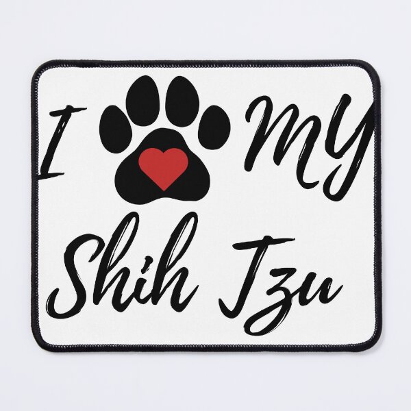 Item preview, I Love My Shih Tzu – Cute Dog Mom Paw Print Shirt T-Shirt designed and sold by PawsAndPallette .
