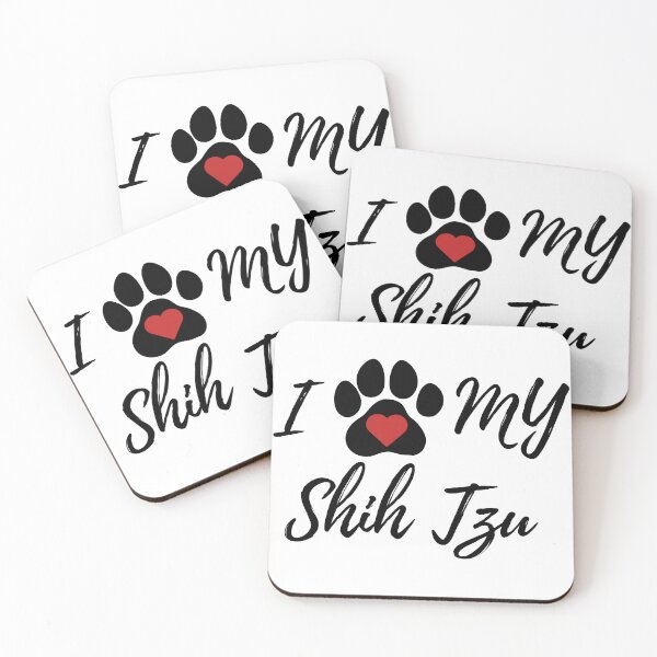 Item preview, I Love My Shih Tzu – Cute Dog Mom Paw Print Shirt T-Shirt designed and sold by PawsAndPallette .