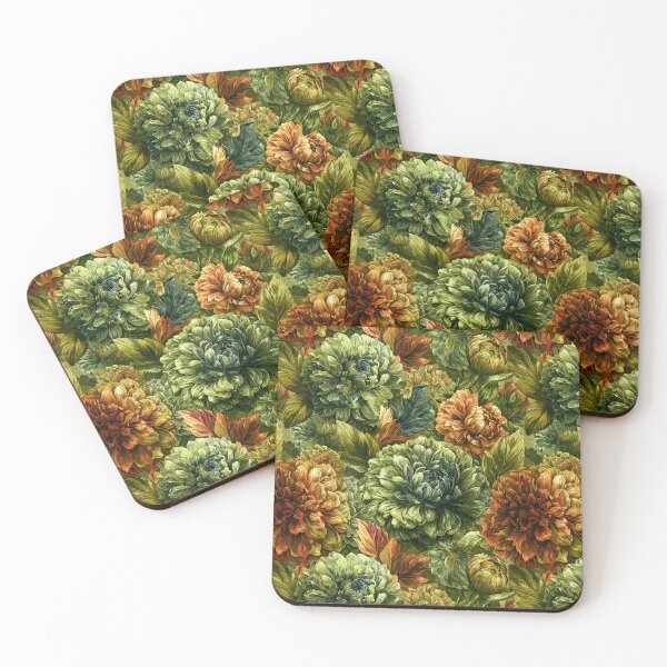 Item preview, Lush Dahlias Print - Hawaiian Flower Pattern  - Gift Ideas For Women designed and sold by RoyalStarsPatts.