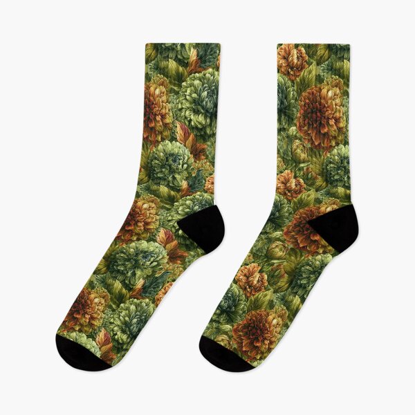 Item preview, Lush Dahlias Print - Hawaiian Flower Pattern  - Gift Ideas For Women designed and sold by RoyalStarsPatts.