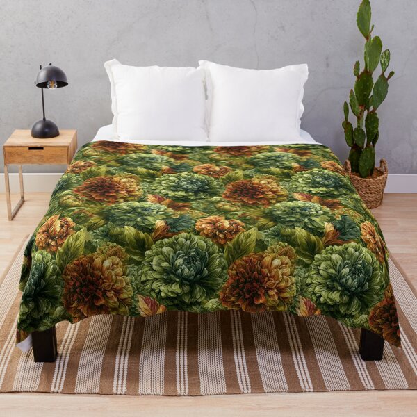 Item preview, Lush Dahlias Print - Hawaiian Flower Pattern - Gift Ideas For Women designed and sold by RoyalStarsPatts.
