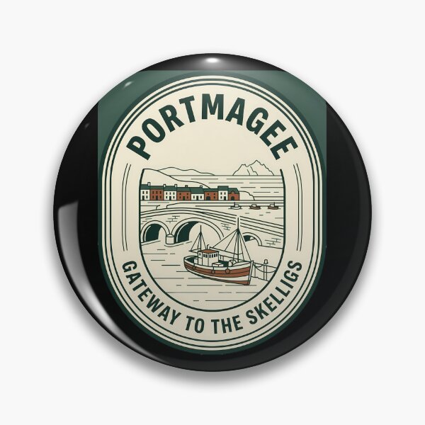 Item preview, Portmagee Ireland Vintage Travel Emblem Skelligs Badge designed and sold by k3rstman1.