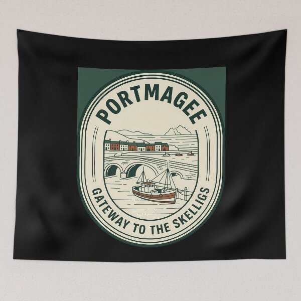 Item preview, Portmagee Ireland Vintage Travel Emblem Skelligs Badge designed and sold by k3rstman1.