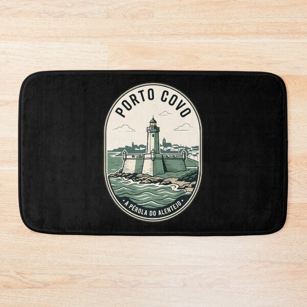 Item preview, Porto Covo Portugal Vintage Travel Emblem Lighthouse designed and sold by k3rstman1.