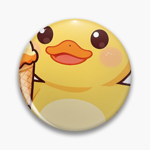 Item preview, Cute Duck with Ice Cream Cone designed and sold by pumsquare.
