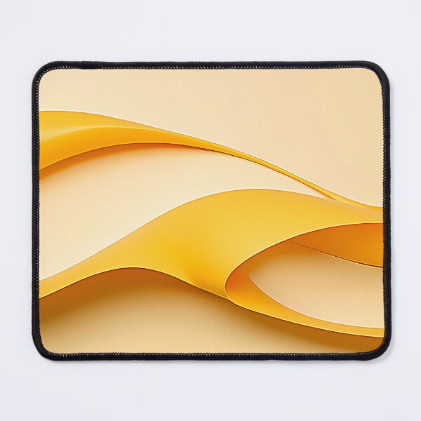 Item preview, Liquid Topaz on Creamy Banana Milk Fluid Abstract Wave designed and sold by CuteSlothWorld.