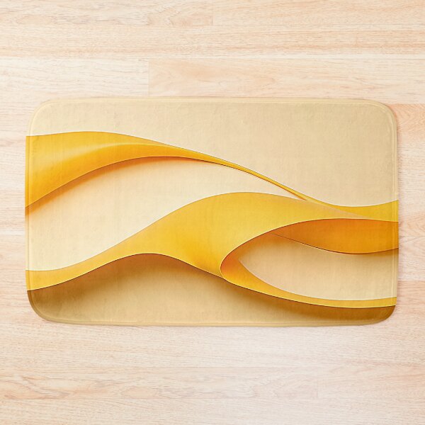 Item preview, Liquid Topaz on Creamy Banana Milk Fluid Abstract Wave designed and sold by CuteSlothWorld.