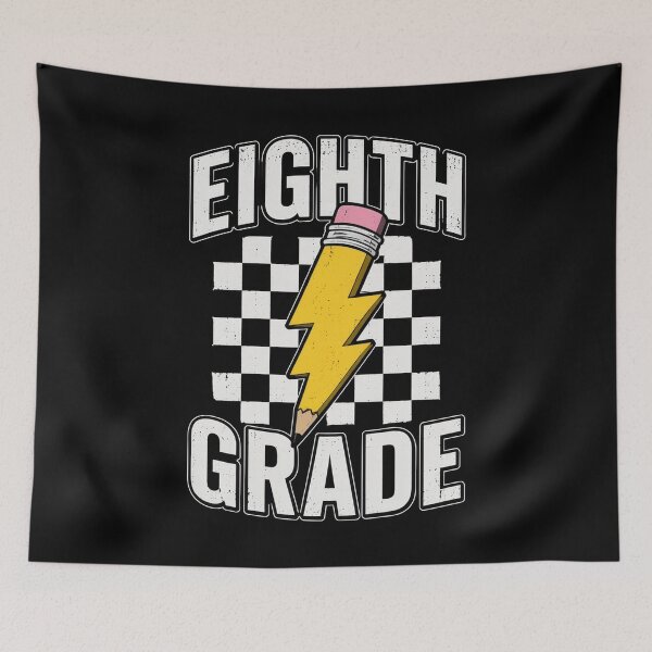 Item preview, Eighth Grade Lighting Bolt Pencil Retro 8th Grade Teacher designed and sold by OlakunleOloroz.