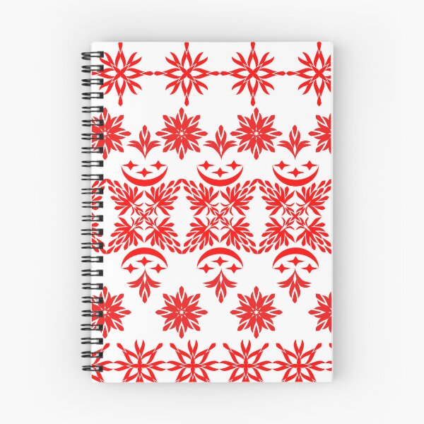 Item preview, Modern Red Geometric Floral Ornament Border Pattern designed and sold by Ei-Ei.