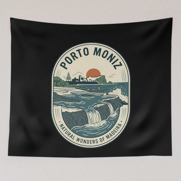 Item preview, Porto Moniz Madeira Vintage Travel Emblem designed and sold by k3rstman1.