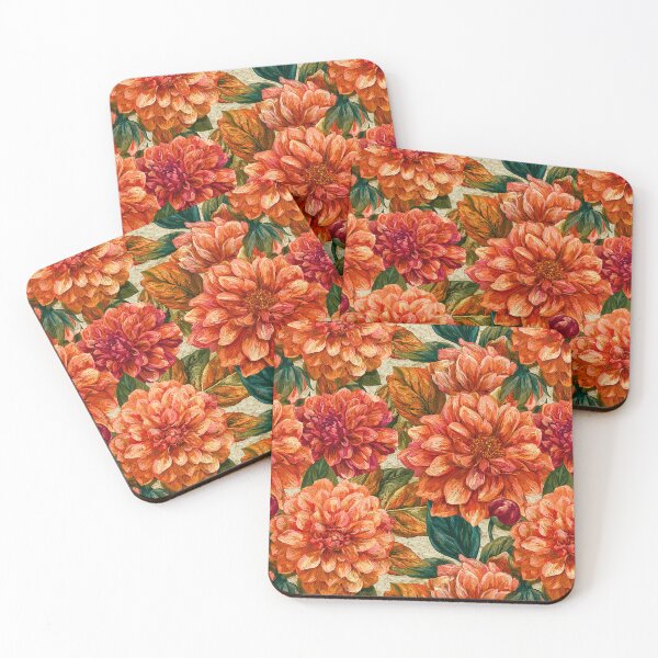 Item preview, Minimalistic Dahlias - Flower Floral Pattern  - Gifts For Boyfriend designed and sold by RoyalStarsPatts.