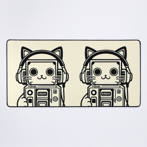 Item preview, Cat - Green Walkman Retro designed and sold by World-Pets.