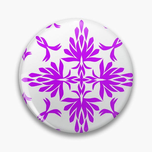 Item preview, Purple Geometric Floral Ornament Pattern designed and sold by Ei-Ei.