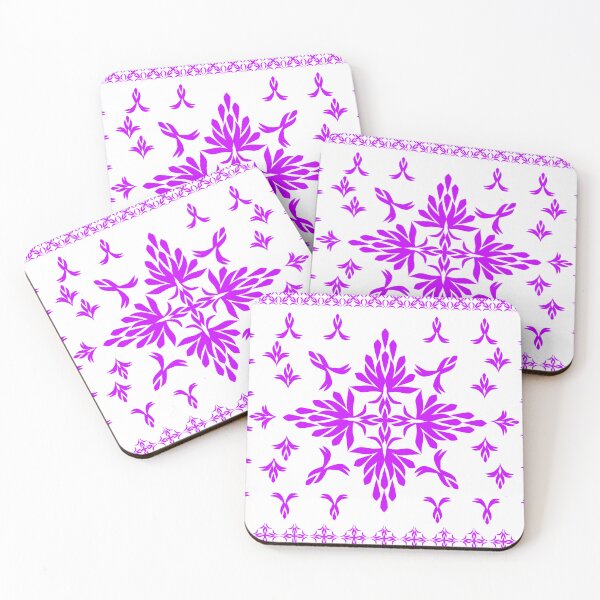Item preview, Purple Geometric Floral Ornament Pattern designed and sold by Ei-Ei.