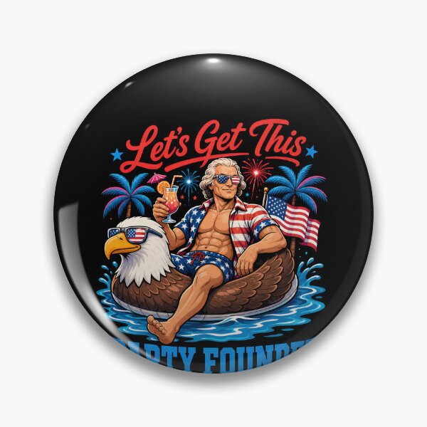 Item preview, Let's Get This Party Founded Thomas Jefferson 4th Of July Gear designed and sold by DynamicDesign.