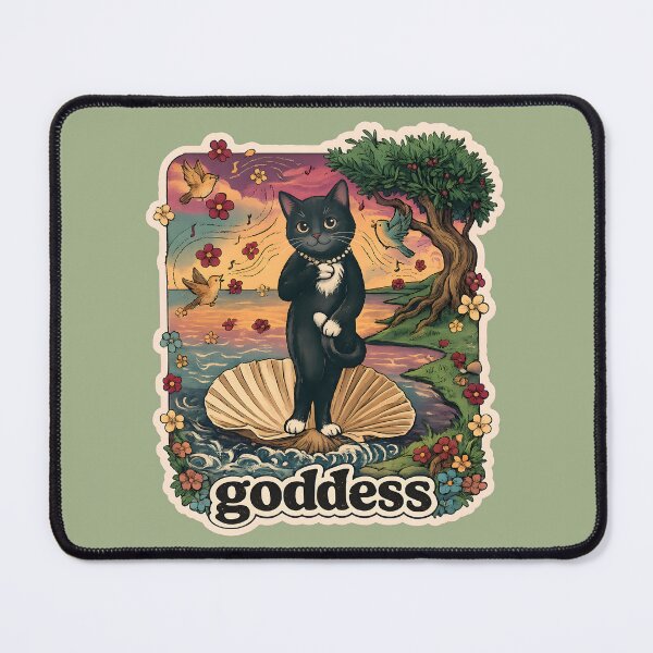 Item preview, Black Cat Goddess Cute Venus Parody designed and sold by radiogalaxy.