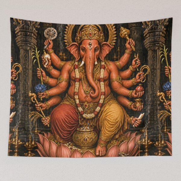 Item preview, 32 Forms of Lord Ganesha - Uddanda Ganapati – Enforcer of Dharma designed and sold by Homyar.