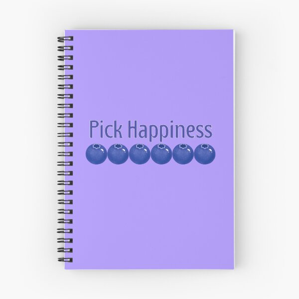 Item preview, Pick Happiness Blueberries | Cute Blueberry Typography Design designed and sold by Rush2Buy.
