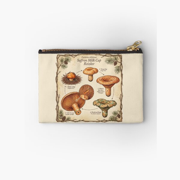 Item preview, Saffron Milk Cap Lactarius Deliciosus Life Cycle Illustration designed and sold by IdeaSmith.