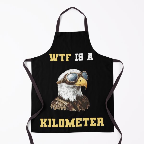 Item preview, WTF Is A Kilometer Funny American Eagle Meme designed and sold by VectorForge.