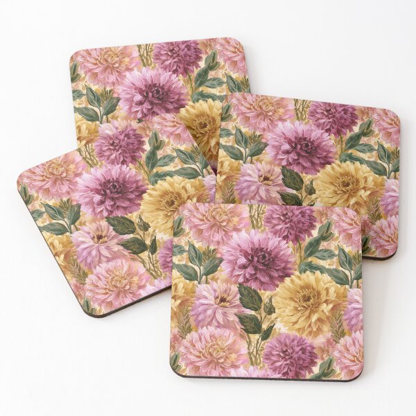 Item preview, Graceful Dahlias - Tropical Flower Pattern  - Gifts For Coworkers designed and sold by RoyalStarsPatts.
