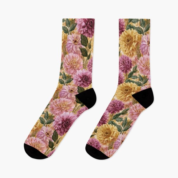 Item preview, Graceful Dahlias - Tropical Flower Pattern  - Gifts For Coworkers designed and sold by RoyalStarsPatts.