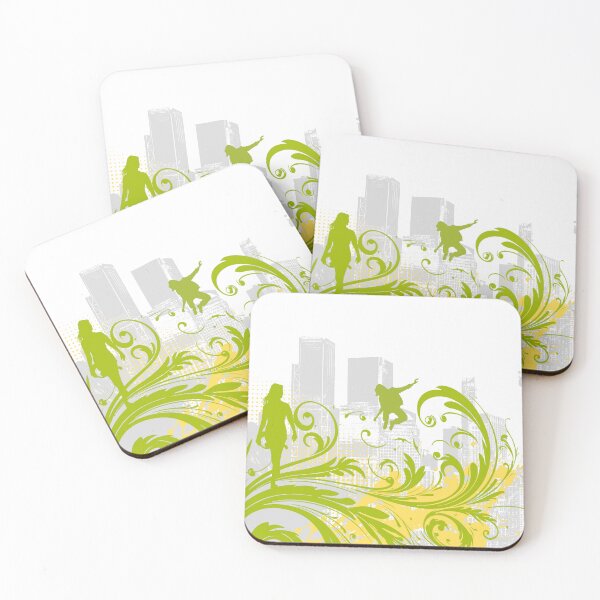 Item preview, Lime Vector Garden: Urban Skyline & Grunge Frutiger Metro Swirls designed and sold by Pics'Elle Creations.