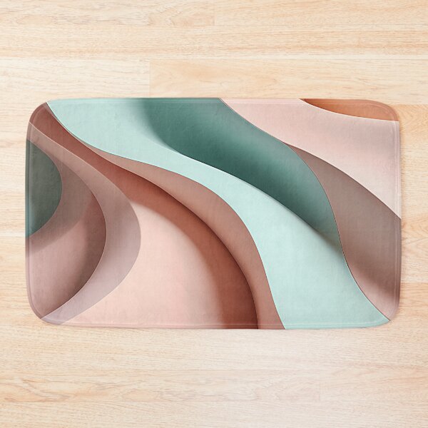 Item preview, Aesthetic Pastel Flow Modern Desk Mat Design designed and sold by CuteSlothWorld.