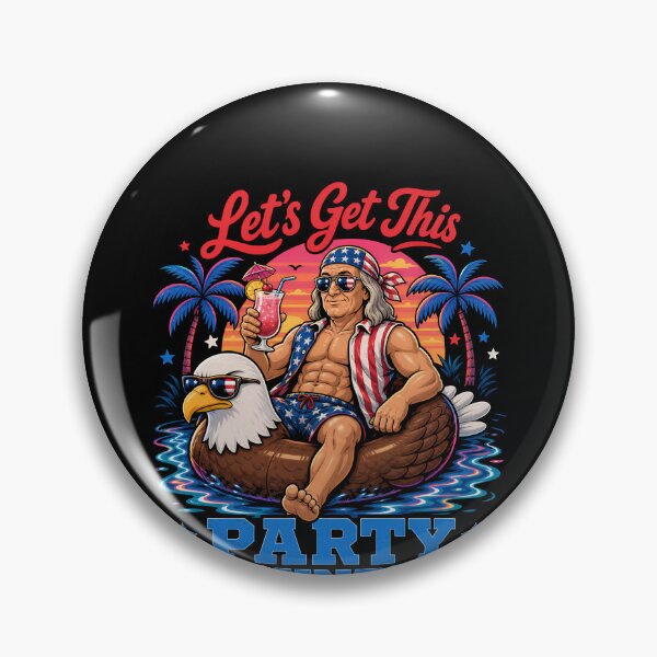 Item preview, Let's Get This Party Founded Ben Franklin 4th Of July Gear designed and sold by DynamicDesign.