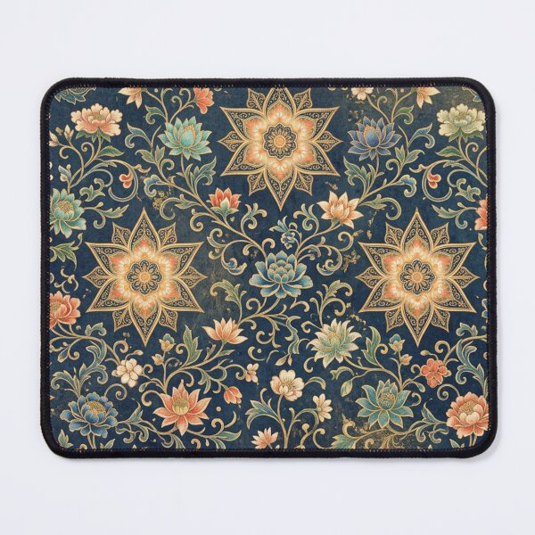Item preview, Golden floral mandala splendor designed and sold by Sigtrix.