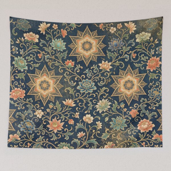 Item preview, Golden floral mandala splendor designed and sold by Sigtrix.