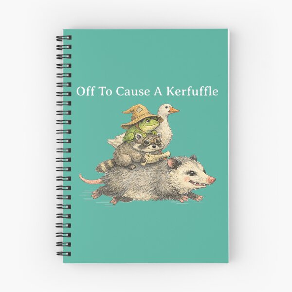 Item preview, Off to Cause A Kerfuffle Frog Raccoon Goose designed and sold by FrankIsabel.