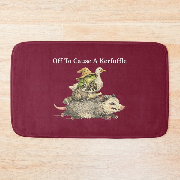 Item preview, Off to Cause A Kerfuffle Frog Raccoon Goose designed and sold by FrankIsabel.