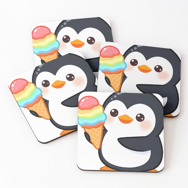 Item preview, Cute Penguin with Ice Cream Cone designed and sold by pumsquare.
