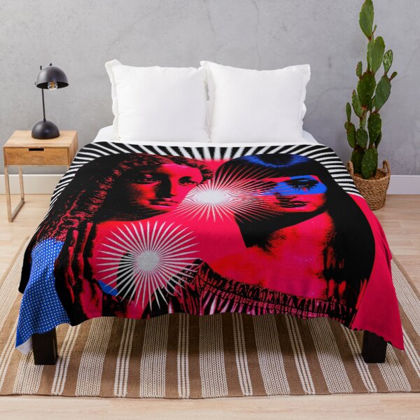 Item preview, Neon Pop Goddess Sunburst Portrait designed and sold by bubblegoth.