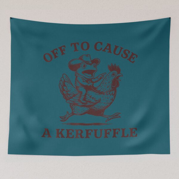 Item preview, Off to Cause A Kerfuffle Frog designed and sold by FrankIsabel.