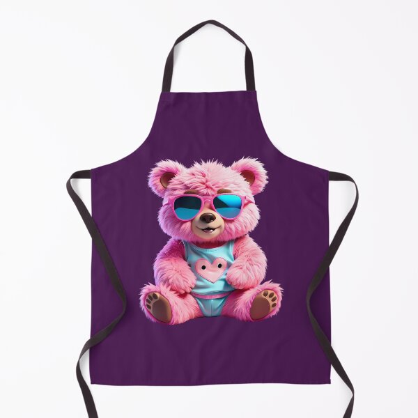 Item preview, Cool Hipster Pink Bear with Sunglasses Abstract Art designed and sold by CuteSlothWorld.