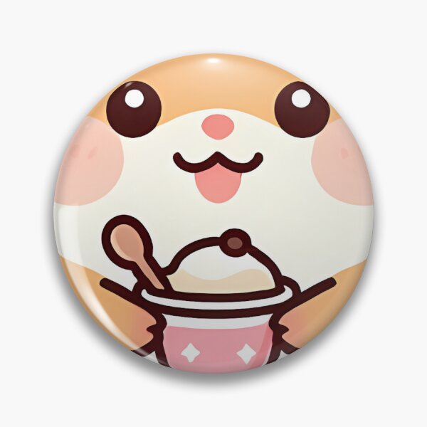 Item preview, Cute Hamster with Mini Ice Cream designed and sold by pumsquare.