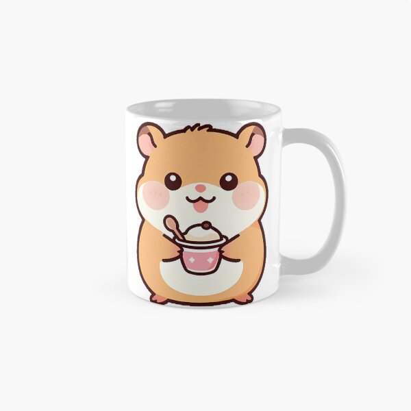 Item preview, Cute Hamster with Mini Ice Cream designed and sold by pumsquare.