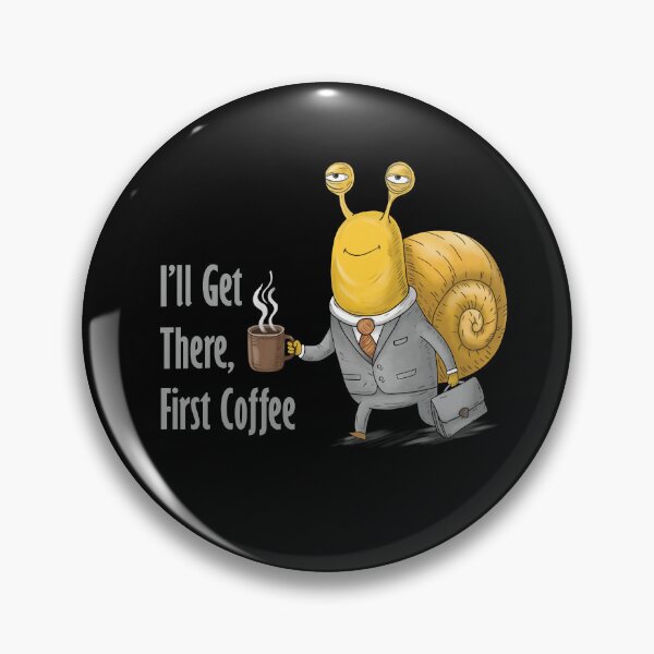 Item preview, Snail with Coffee | Slow Progress Gift designed and sold by FMproject.