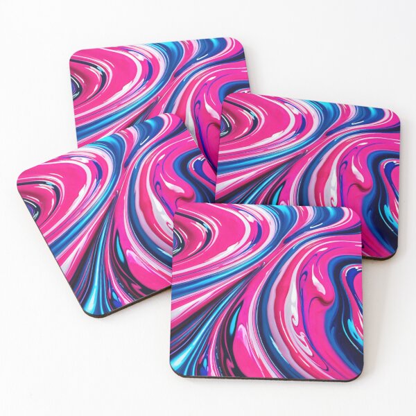 Item preview, Luxury Neon Pink Blue Fluid Marble Art Phone Case designed and sold by CuteSlothWorld.