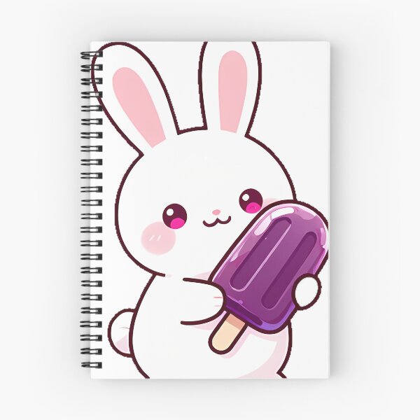 Item preview, Cute Bunny with Popsicle designed and sold by pumsquare.