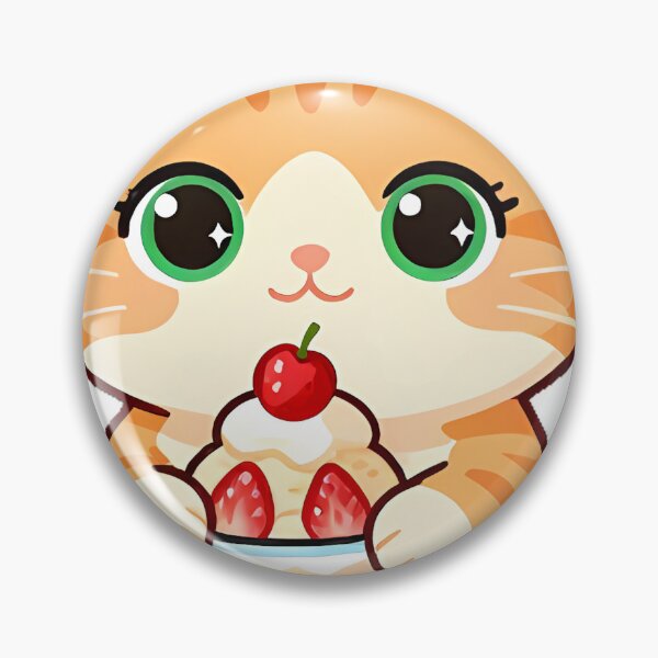 Item preview, Cute Kitten with Ice Cream Sundae designed and sold by pumsquare.