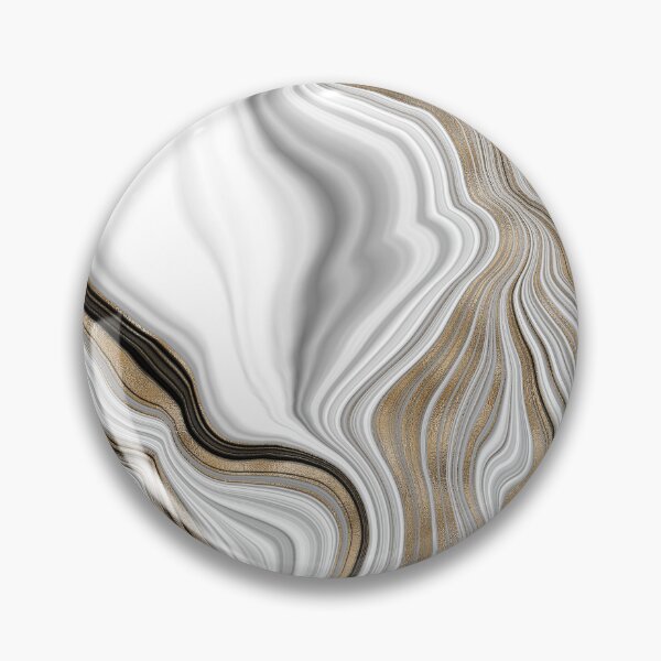 Item preview, Gilded white liquid marble pattern designed and sold by GraffiTimi.