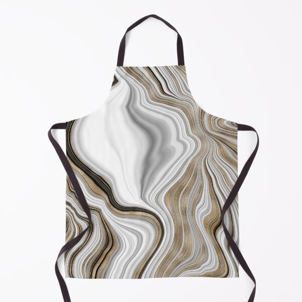 Item preview, Gilded white liquid marble pattern designed and sold by GraffiTimi.